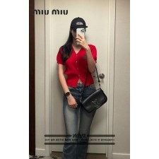 미*** 렌스 브이넥 반팔 가디건