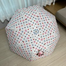 루* 비비엔 로고 3단 자동우산  양산 겸용