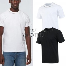 발*** 락스터드 넥 실켓 하프 티셔츠