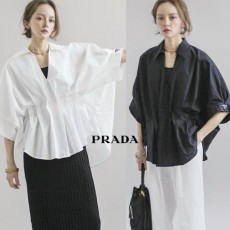프** 볼륨 핀턱 오버 셔츠