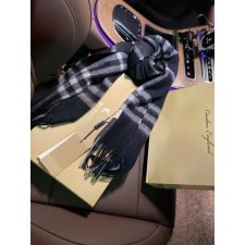 버** 캐시미어 체크 머플러