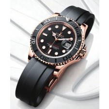 로** 오이스터 퍼페츄얼 요트마스터 에버로즈골드 러버밴드