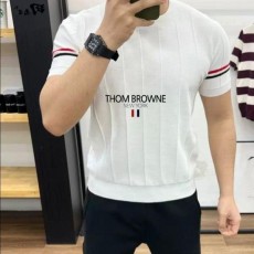 톰* 옴므 삼선 반팔 라운드 니트 (25605)