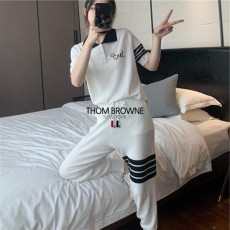 톰* 헥터 카라 반팔 바지 니트 투피스 (203) 세트