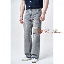 로* 피아나 포인트 빈티지 레그 청바지