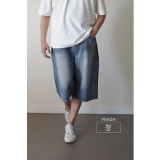 프** 8부 데님팬츠