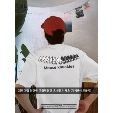 무*** 백 로고 오버핏 티셔츠