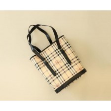 버** 수입 빈티지 체크 버킷 백