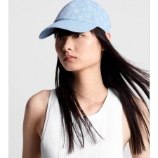 루* 모노그램 자가드 데님 볼캡 수입