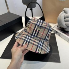 버** 체크 코튼 블렌트 버킷햇 수입