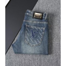 루* 모노그램 로고포인트 워싱스판 데님진 수입최고급 (봄여름)