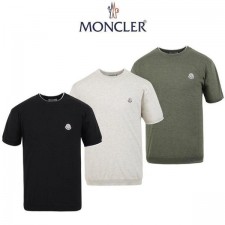 라인레이어드 라운드 니트 반팔