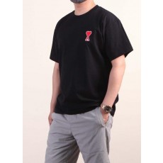 아* 하트A자수로고 패치 코튼 라운드 반팔 1+1