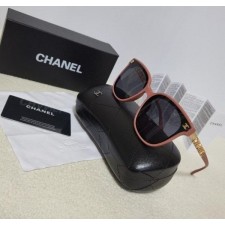 샤* 로고 금장테 선글라스 (코랄핑크)