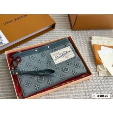 루* 데님 포쉐트 투고 클러치