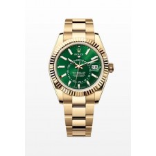 로** 스카이드웰러 옐로우골드 그린다이얼