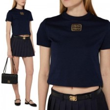 미*** 골드패치 크롭 반팔(여성)