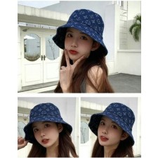 루* 모노그램 데님 자가드 버킷햇 수입