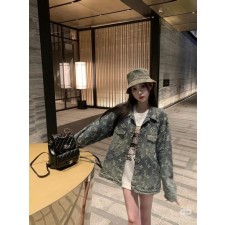 루* 인디고 모노그램 엠보 워싱 버킷햇 수입