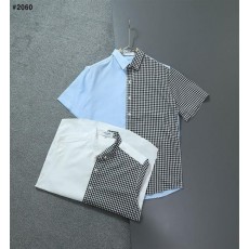 톰* 하프체크 반팔 셔츠
