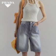 프** 워싱 그레이 데님 5부 팬츠