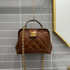 샤* 탑핸들 램스킨 미니백