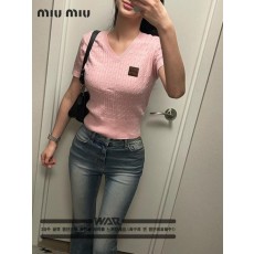 미*** 렌스케이블 브이넥 반팔니트