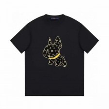 루* 로고패턴 불독 도그 반팔티