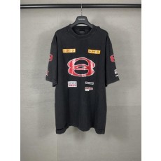 발**** 멀티로고 워싱 티셔츠