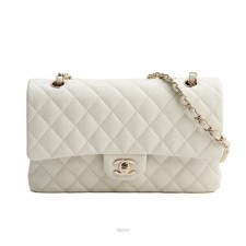 샤* 클래식 미듐 크림베이지 샴페인골드 캐비어 70760 풀박스고급