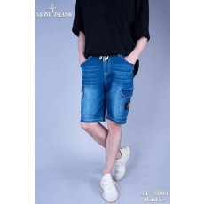 스* 카고 데님 하프 팬츠