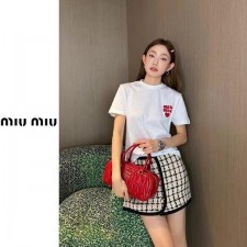 미*** 자수패치 하트 반팔티