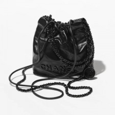 샤* 22백 미니 샤이니 카프스킨 블랙 블랙메탈 AS3980 B09220 94305 풀박스