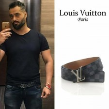 루* 다미에실버장식 벨트