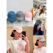 루* 데님 모노그램 캡