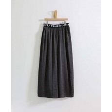 트**** 로고 레터링 밴딩 와이드 팬츠