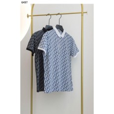 디* 수입고급 오블리크 패턴 배색 카라티