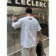 루* 모노그램 인사이드 자수로고 티셔츠