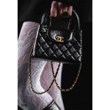 샤* 빈티지 금장 켈리백 스몰 블랙