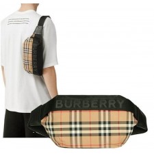 버** 소니 빈티지 체크 벨트백