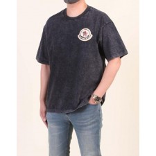 디지털 렌즈 로고 워싱 티셔츠