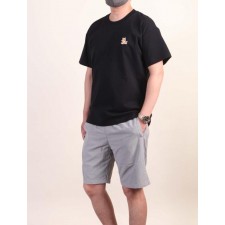 메* 키즈네 폭스로고패치 코튼 라운드 반팔 1+1