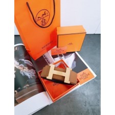 에** H로고 금장 남성 벨트