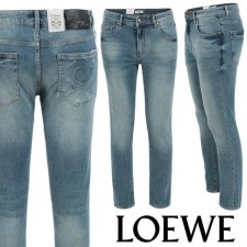 로** 스티치 엠보 워싱 슬림 일자진