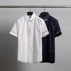 톰* 카라라인 소매삼선 반팔 셔츠