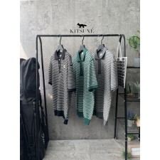 메* 키츠네 부클 카라 니트 반팔