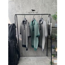 메* 키츠네 부클 카라 니트 반팔