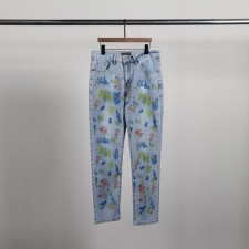 루* 플라워 모노그래픽 청바지