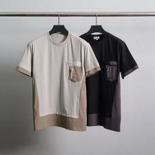 디* 로고자수 언발 반팔티