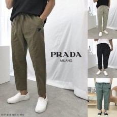 프** 린넨 스판 절개 와이드 밴딩 팬츠